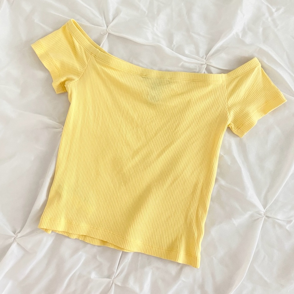Off Shoulder Crop Top
